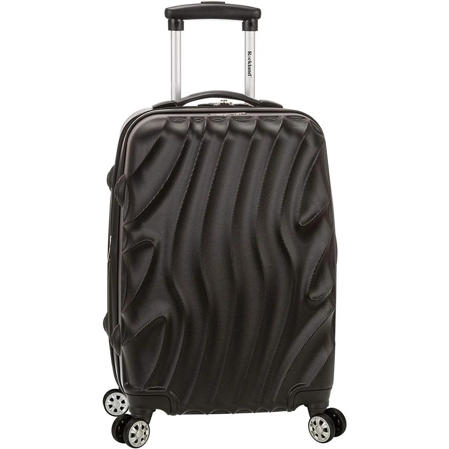 Rockland Melbourne Hardside Expandable Spinner Wheel Luggage, Black, Carry-On 20-Inch - 1